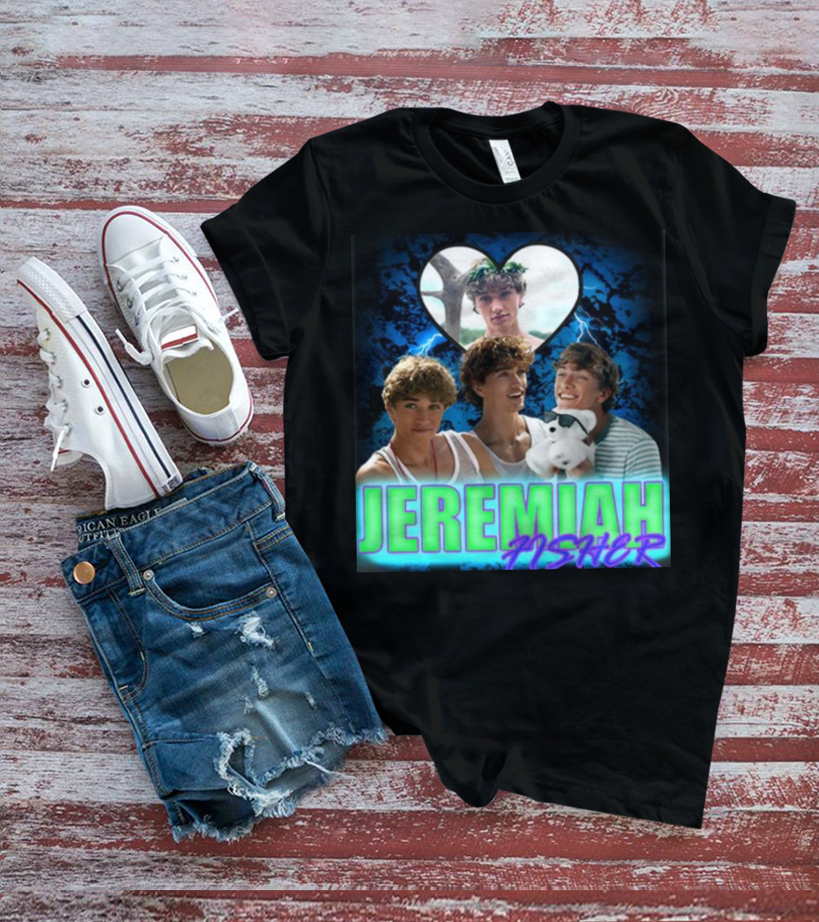 JEREMIAH FISHER Heart Lightning Trio T-Shirt