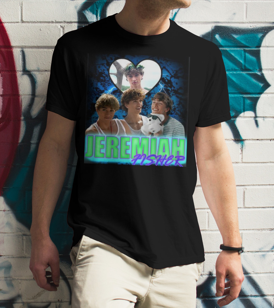 JEREMIAH FISHER Heart Lightning Trio T-Shirt