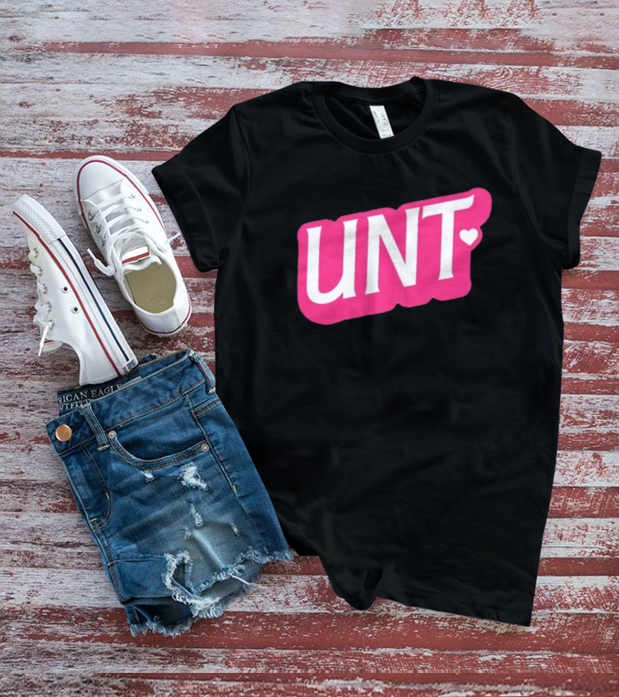 UNT Union Barbie Style Pink Heart T-Shirt