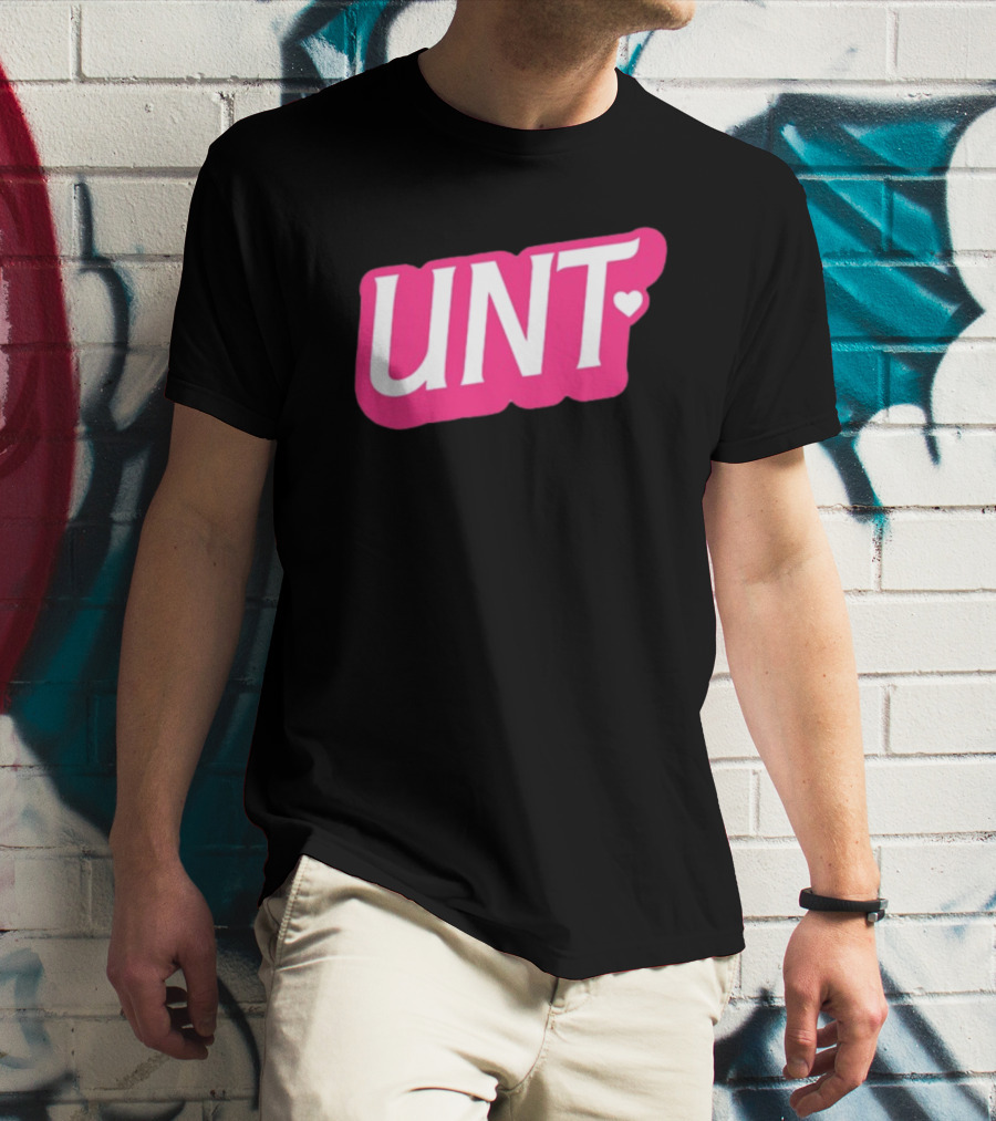 UNT Union Barbie Style Pink Heart T-Shirt