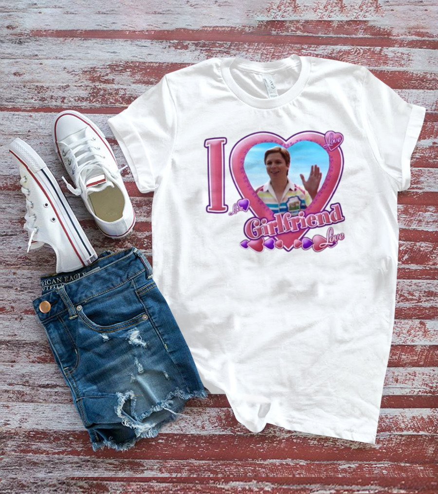 I Love My Girlfriend Heart Frame Love T-Shirt