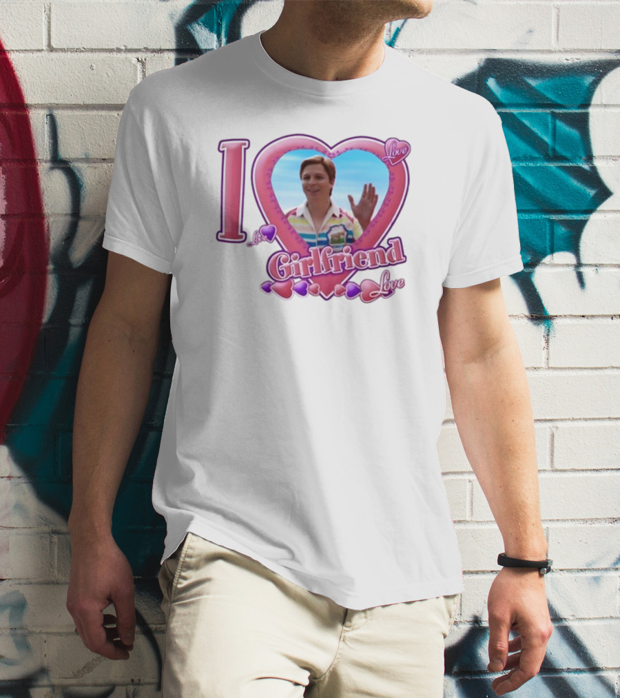 I Love My Girlfriend Heart Frame Love T-Shirt
