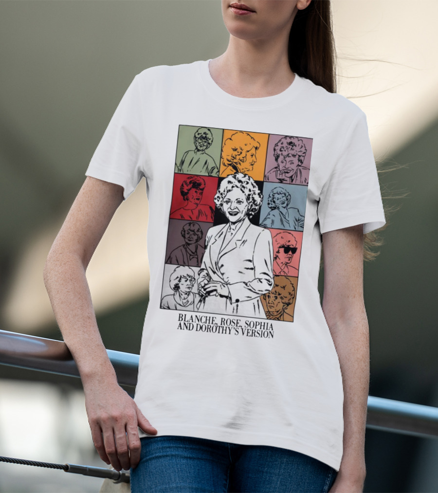 Blanche Rose Sophia Dorothy's Version Pop Art Portraits T-Shirt