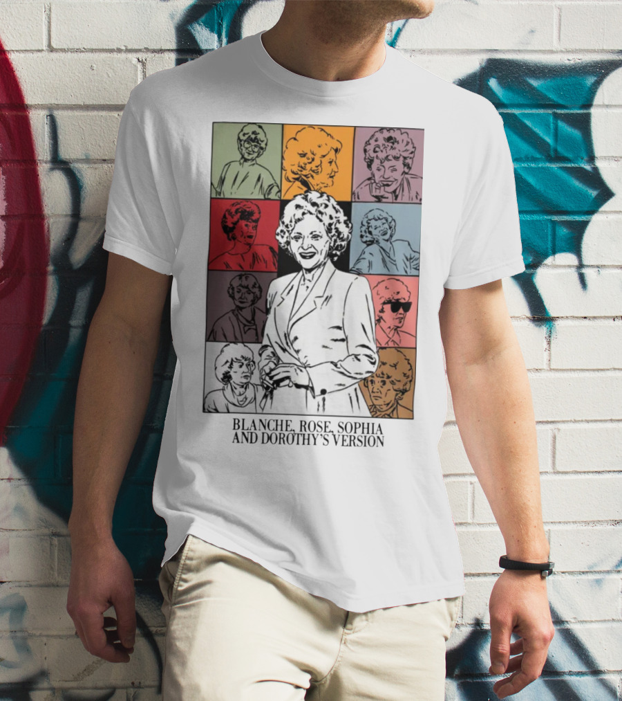 Blanche Rose Sophia Dorothy's Version Pop Art Portraits T-Shirt