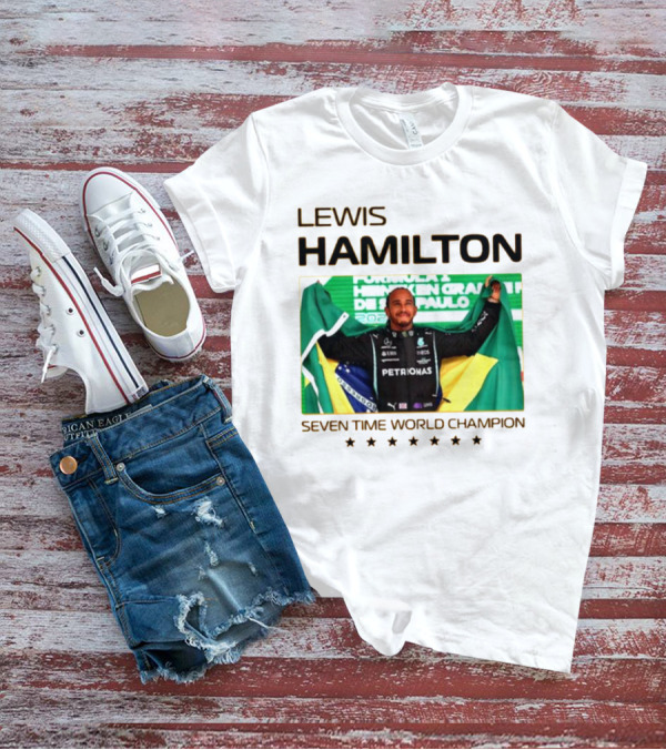 Lewis Hamilton Seven Time World Champion São Paulo Grand Prix T-Shirt