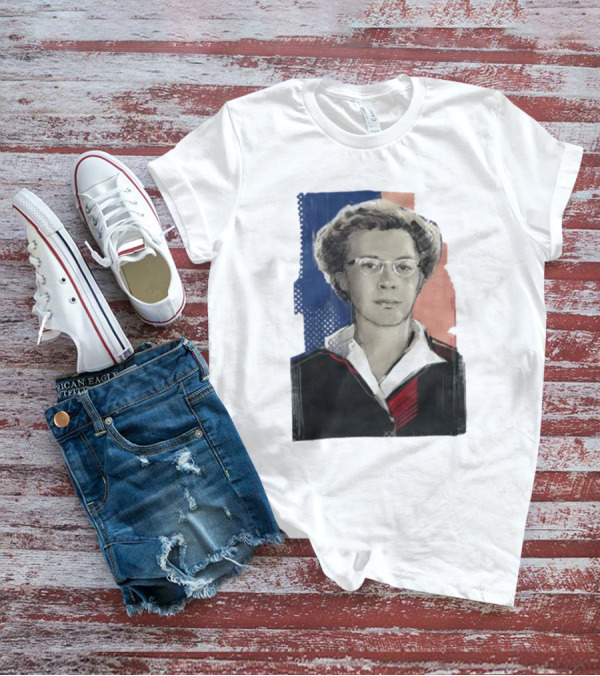 Milada Horáková Portrait With Blue T-Shirt