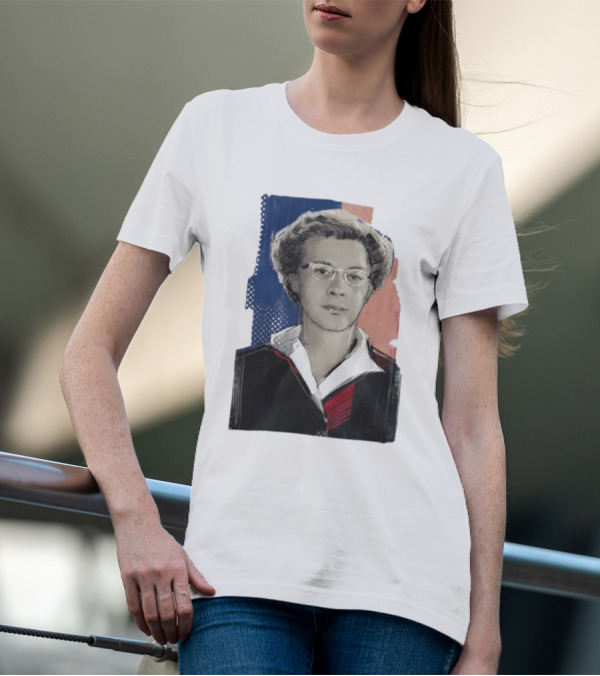 Milada Horáková Portrait With Blue T-Shirt
