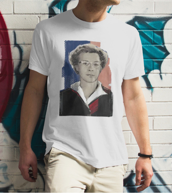 Milada Horáková Portrait With Blue T-Shirt