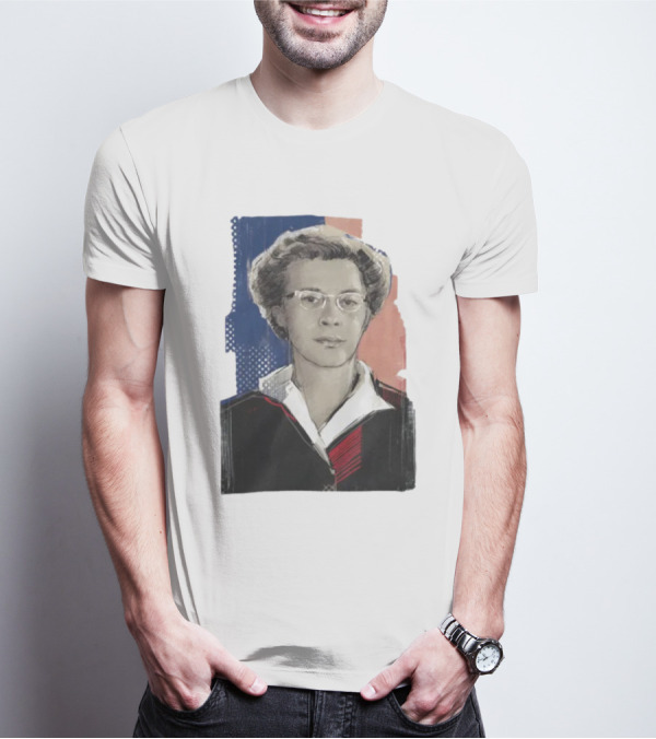 Milada Horáková Portrait With Blue T-Shirt
