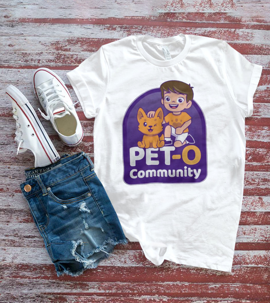 PET-O Community Winking Dog Child Cartoon T-Shirt