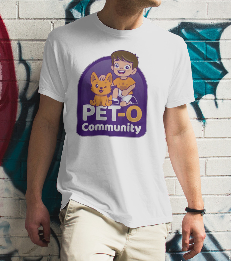 PET-O Community Winking Dog Child Cartoon T-Shirt