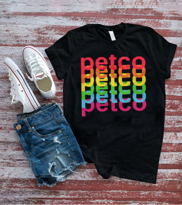 Petco Rainbow Reflection Multicolor T-Shirt