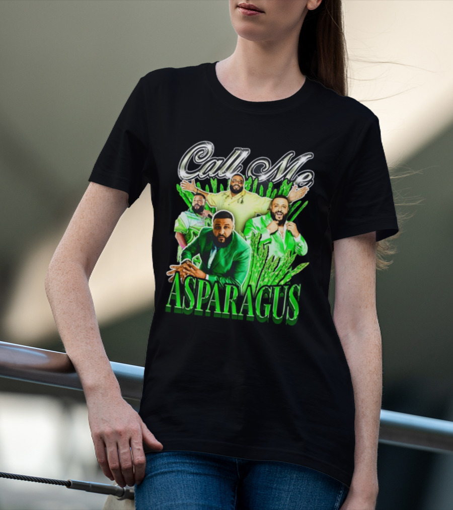 Call Me Asparagus DJ Khaled Green Ensemble T-Shirt