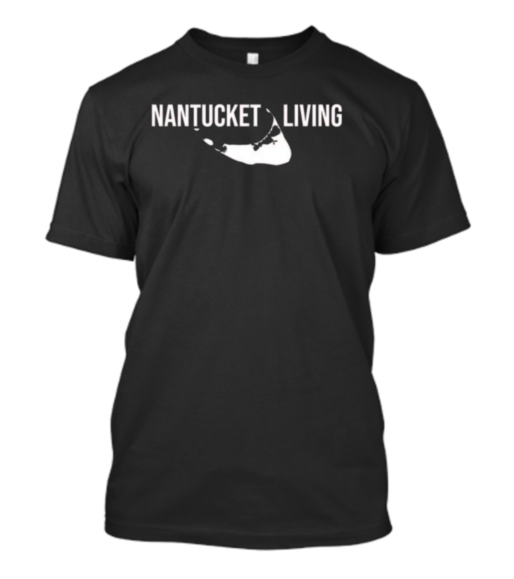 Dave Portnoy Nantucket Living Island Silhouette Map T-Shirt