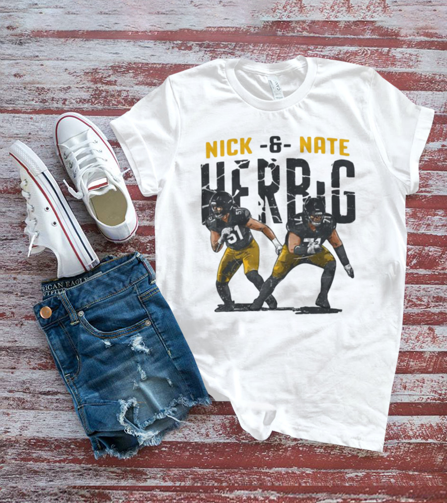 Pittsburgh Steelers Nick And Nate Herbig 51 71 T-Shirt