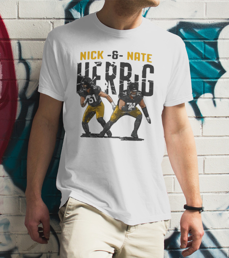 Pittsburgh Steelers Nick And Nate Herbig 51 71 T-Shirt