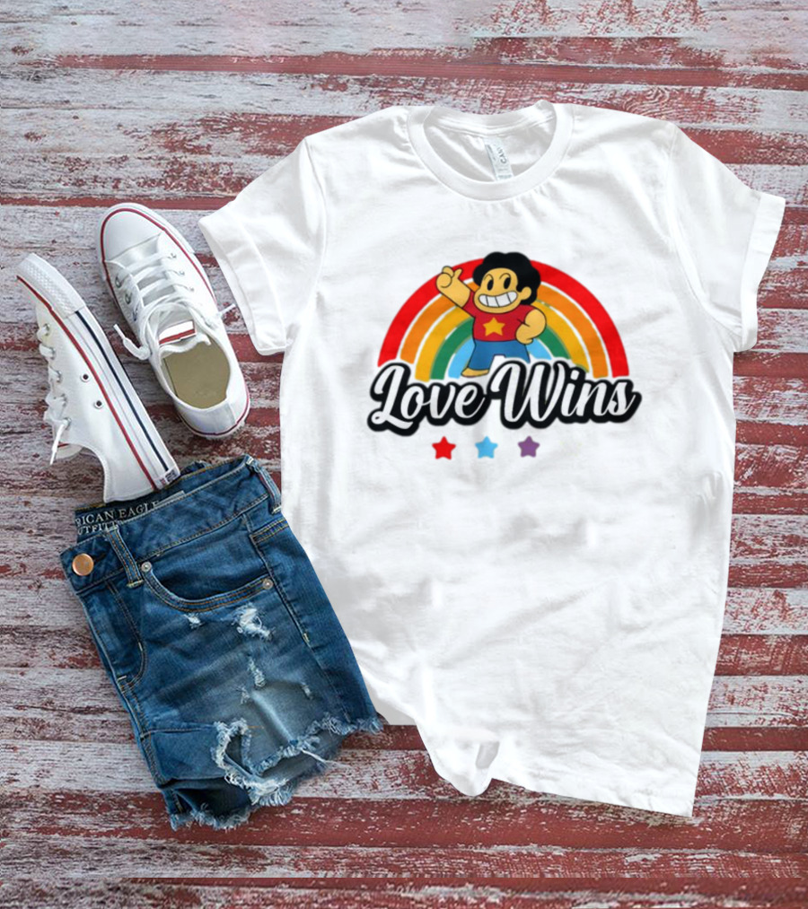 Love Wins Rainbow Steven Universe Star Power T-Shirt