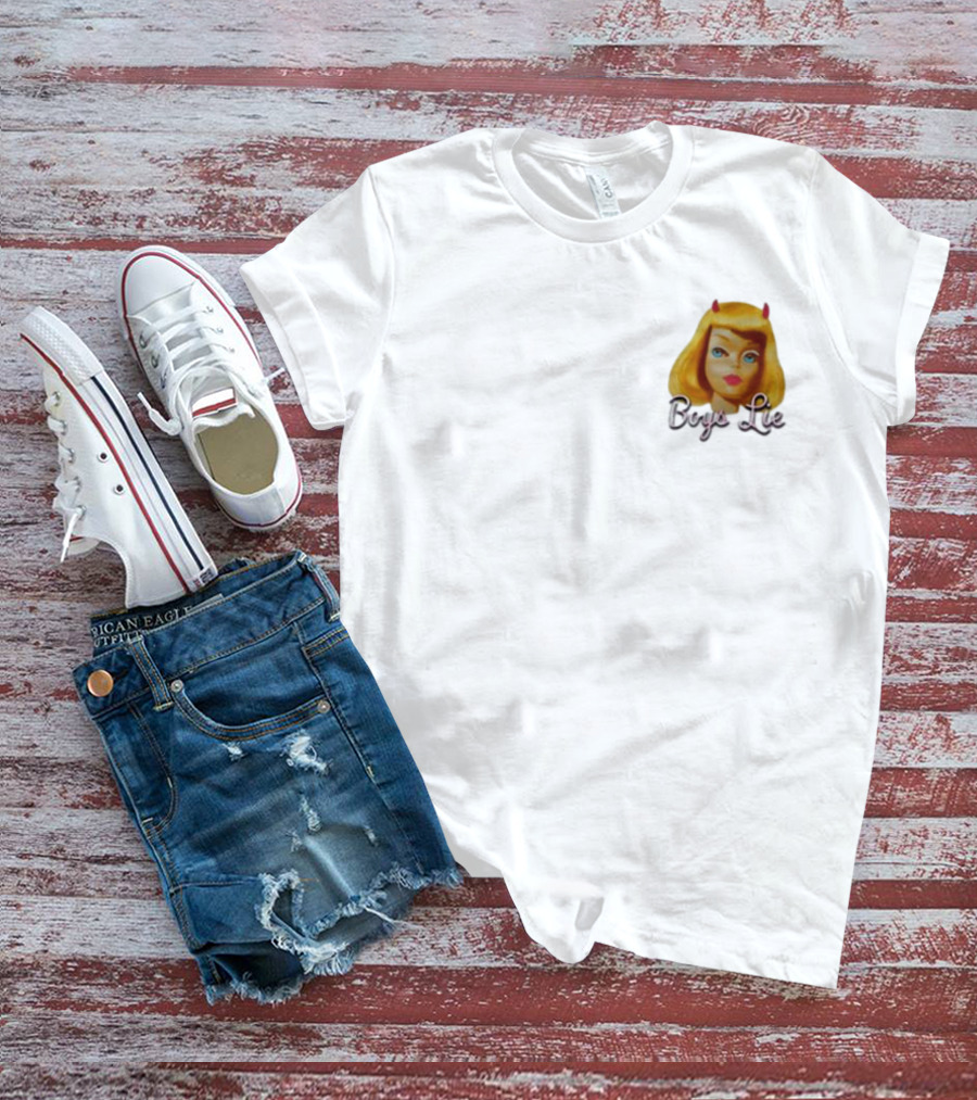 Boys Lie Blonde Devil Girl T-Shirt