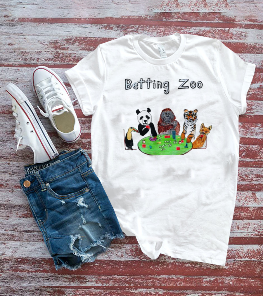 Betting Zoo Animal Poker Table T-Shirt