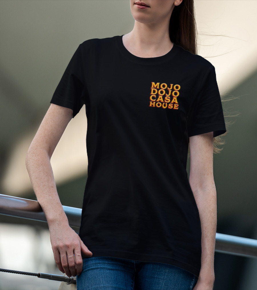 Mojo Dojo Casa House Bold Neon Text T-Shirt