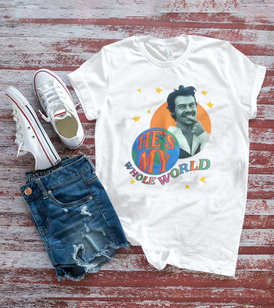 Harry He's My Whole World Stars T-Shirt
