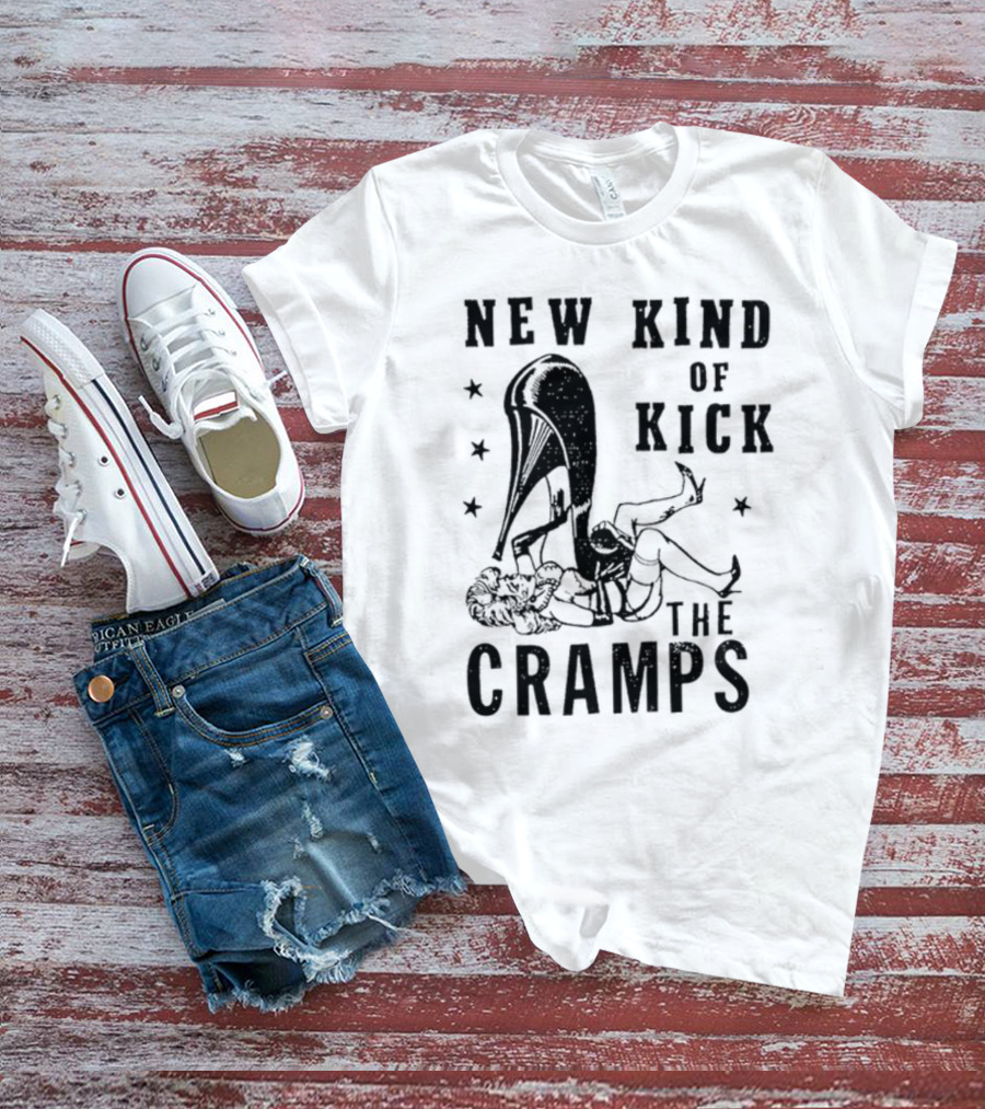 New Kind Of Kick The Cramps Retro Pin-Up T-Shirt