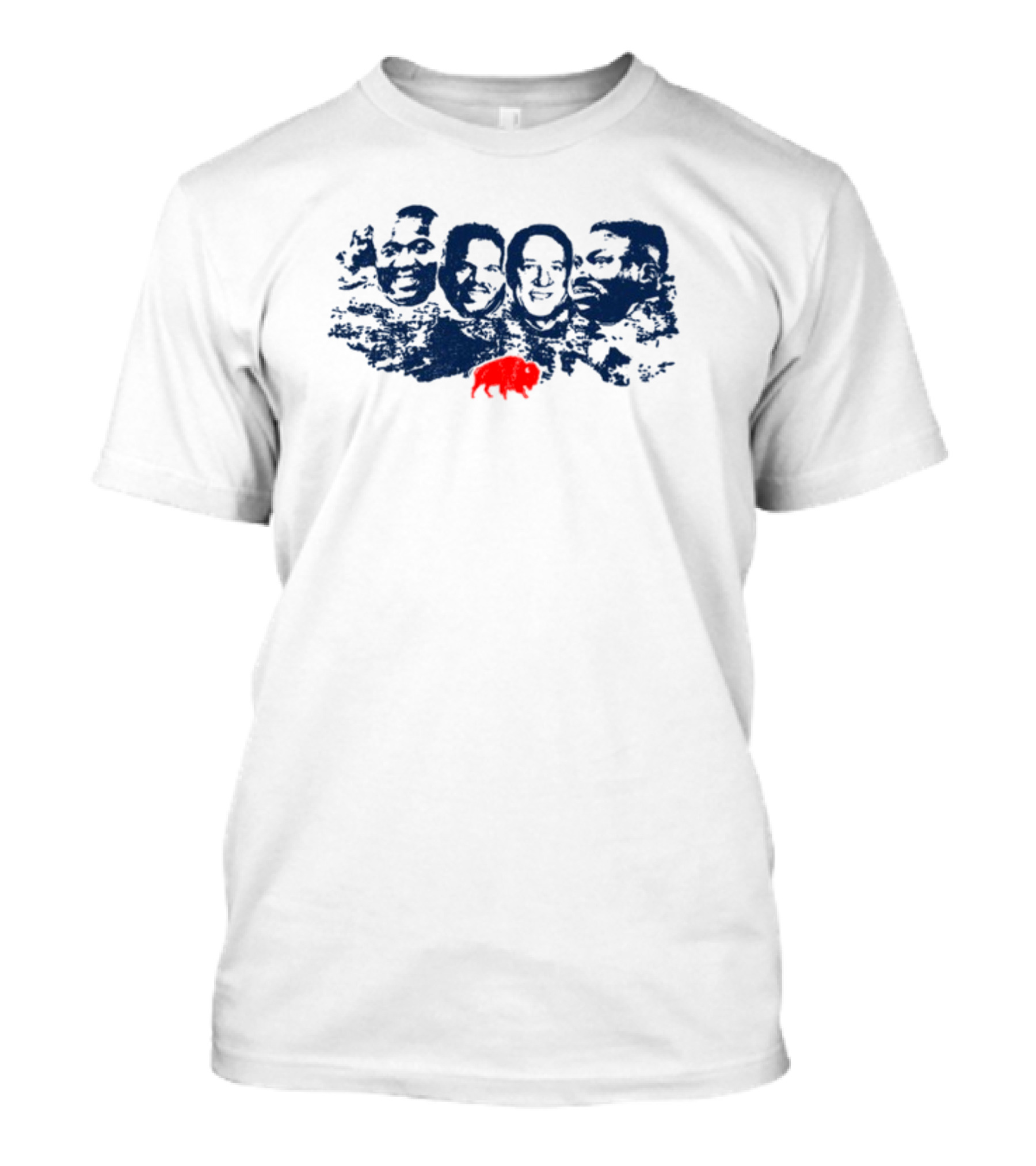 Nick Mayerik Buffalo Kelly Thomas Reed Smith Red Buffalo Faces T-Shirt