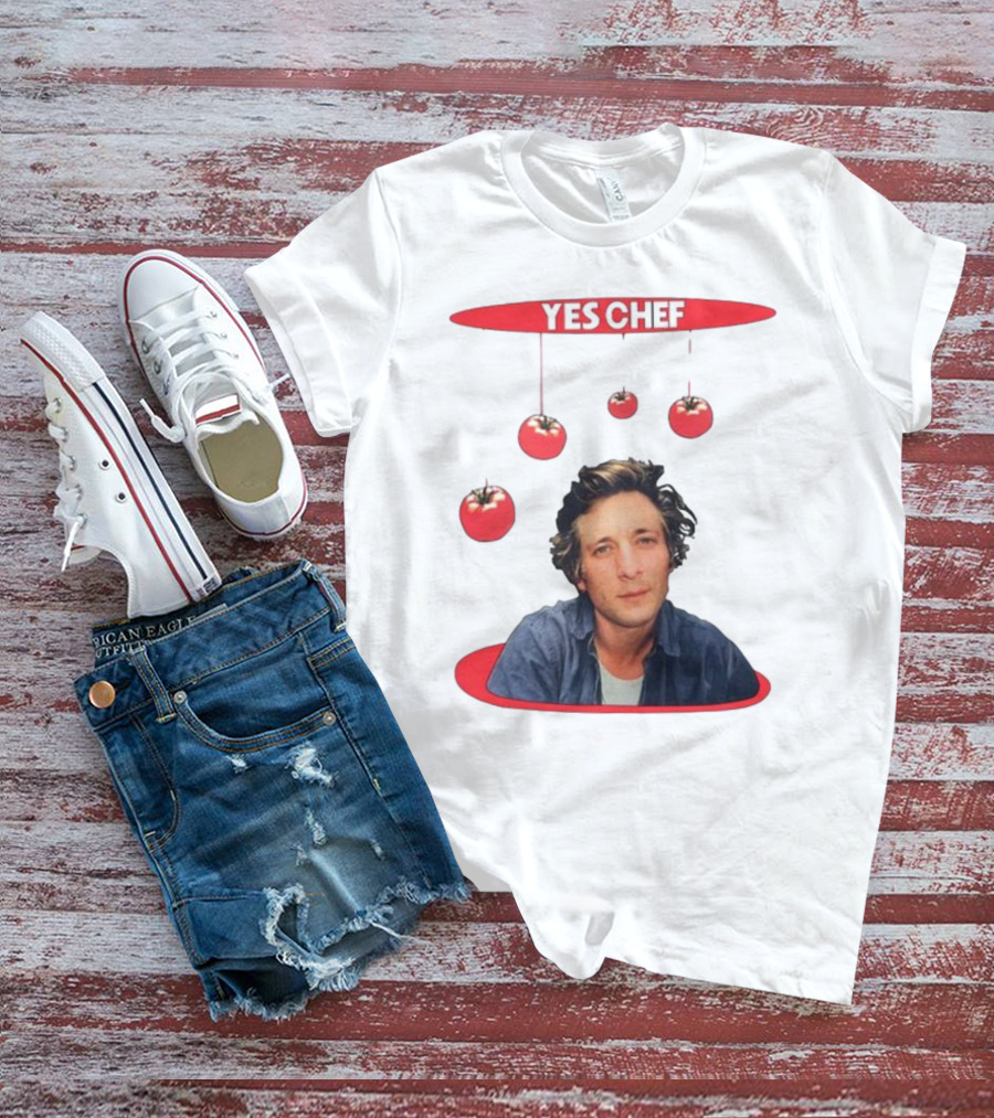 Yes Chef Hanging Tomatoes Guy T-Shirt