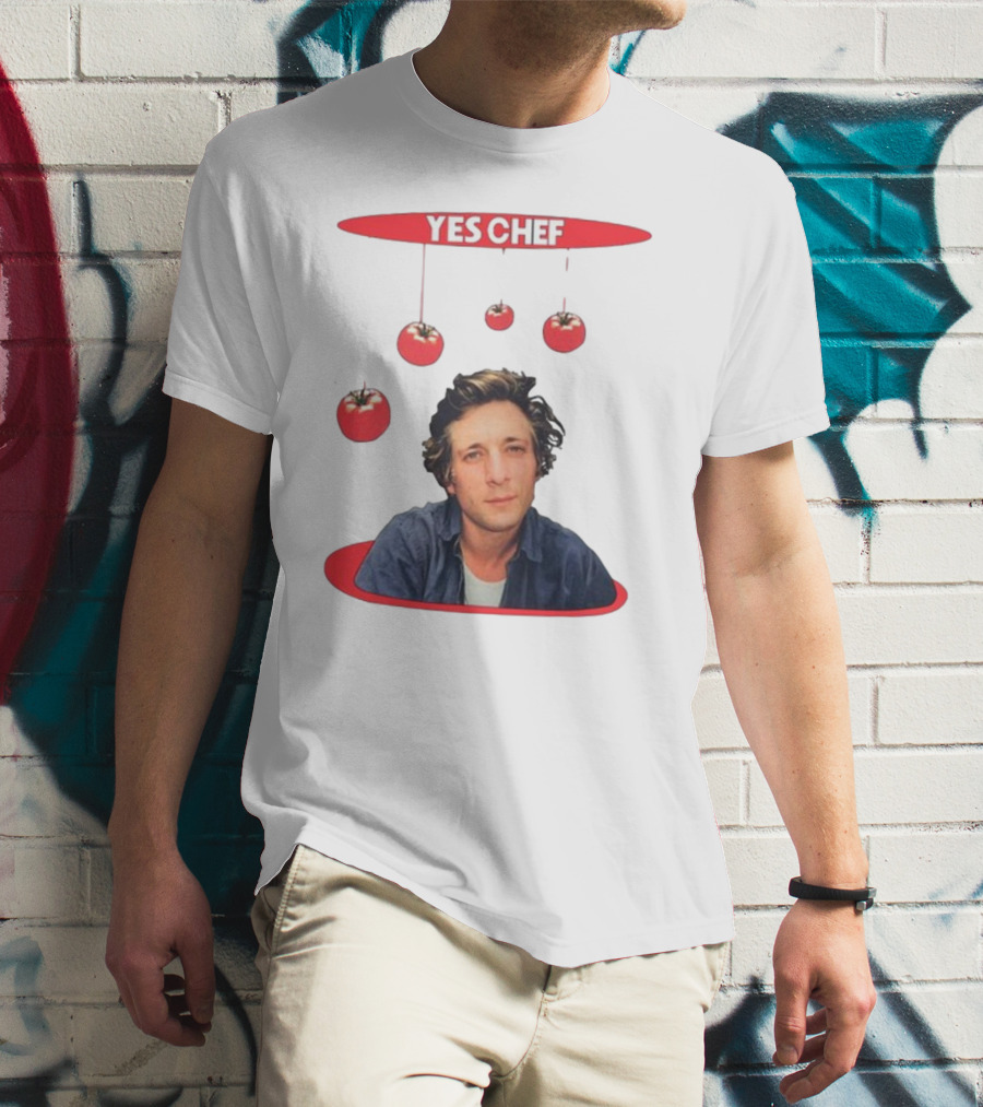 Yes Chef Hanging Tomatoes Guy T-Shirt