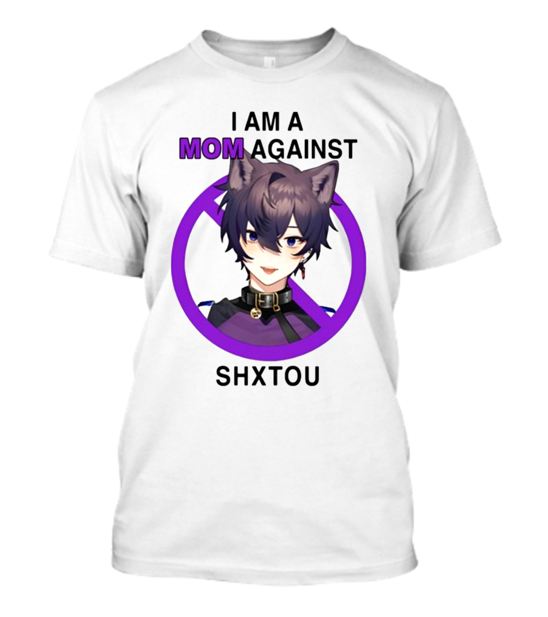 Vyudok I Am A Mom Against Shxtou Anime Character With Cat Ears T-Shirt