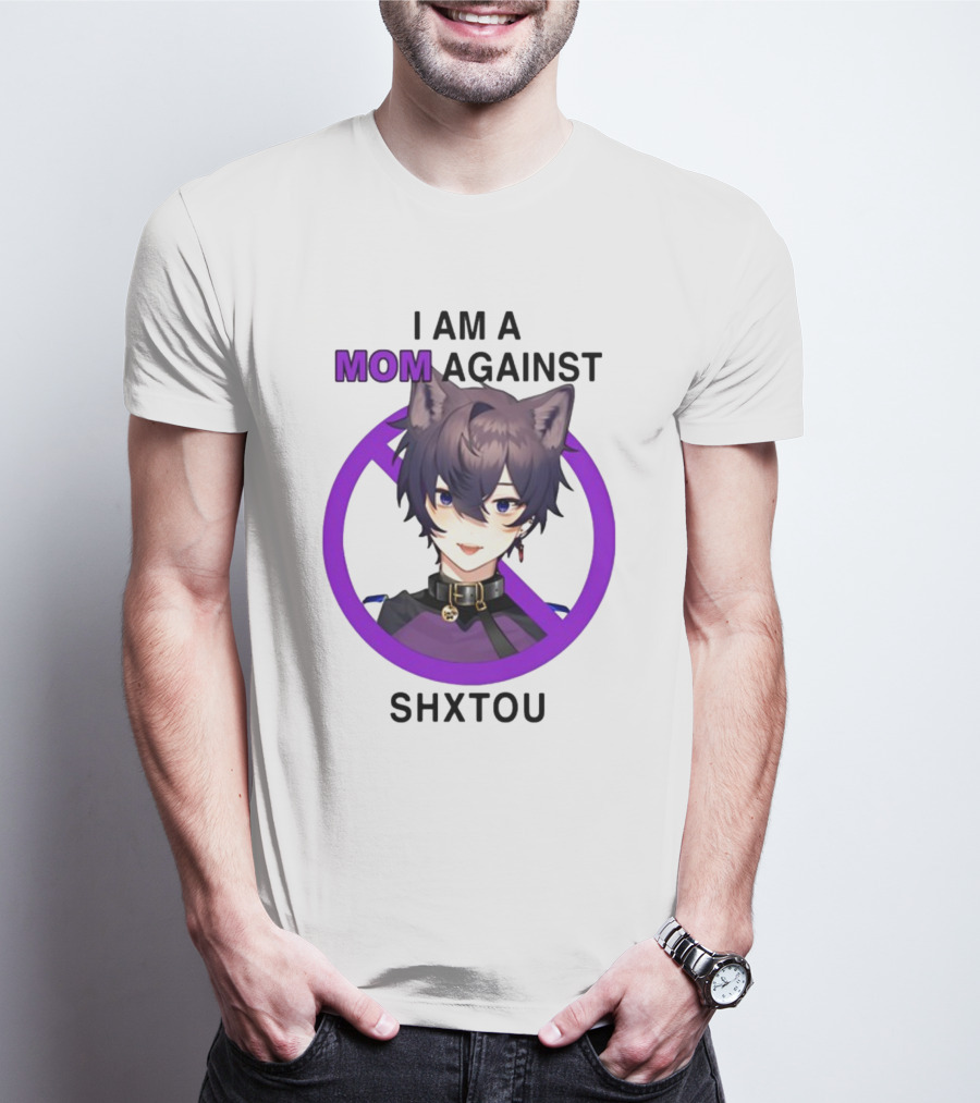 Vyudok I Am A Mom Against Shxtou Anime Character With Cat Ears T-Shirt