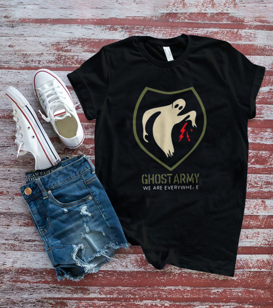 Ghost Army We Are Everywhere With Lightning Shield T-Shirt