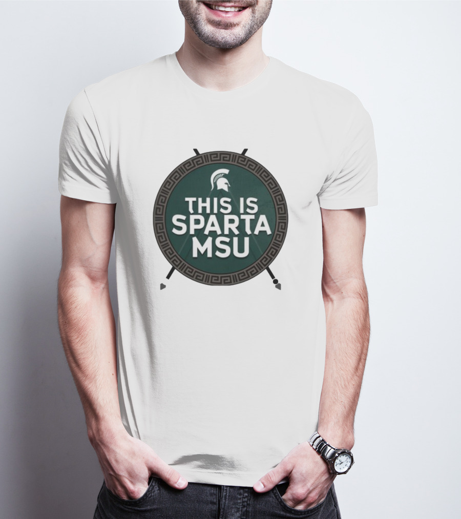 Michigan State University This Is Sparta MSU Spartan Helmet T-Shirt