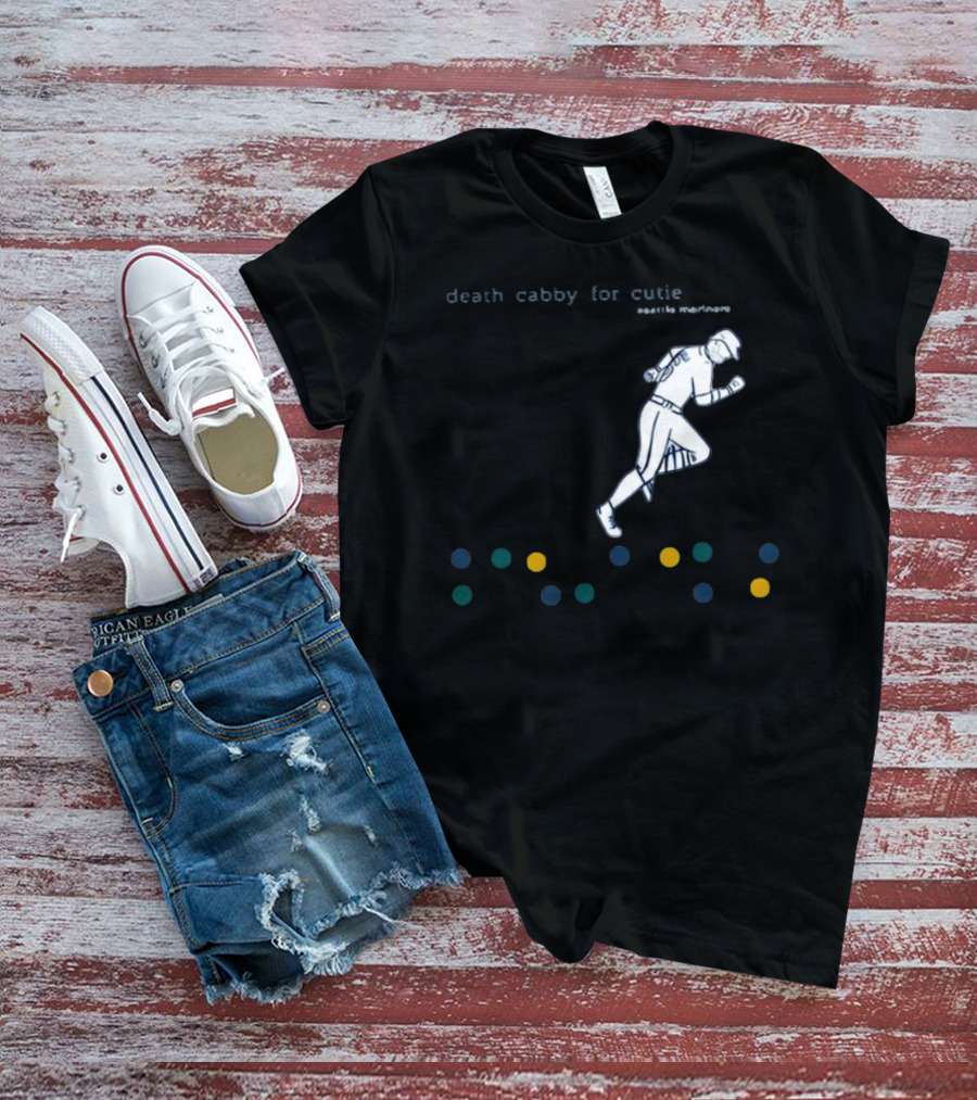 Death Cabby For Cutie Seattle Mariners Baseball Player Dots T-Shirt
