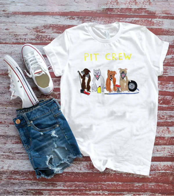 Pit Crew Canine Mechanics With Tools And Tire T-Shirt