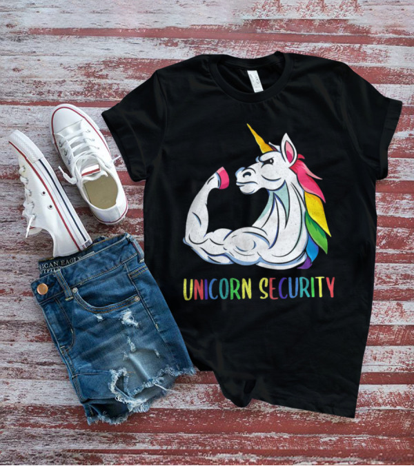 Unicorn Security Daddycorn Mens Cute Halloween Costume T-Shirt
