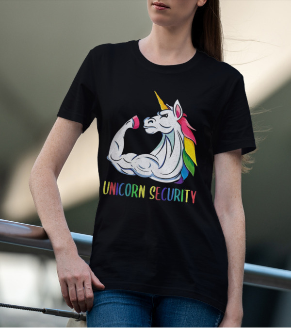 Unicorn Security Daddycorn Mens Cute Halloween Costume T-Shirt