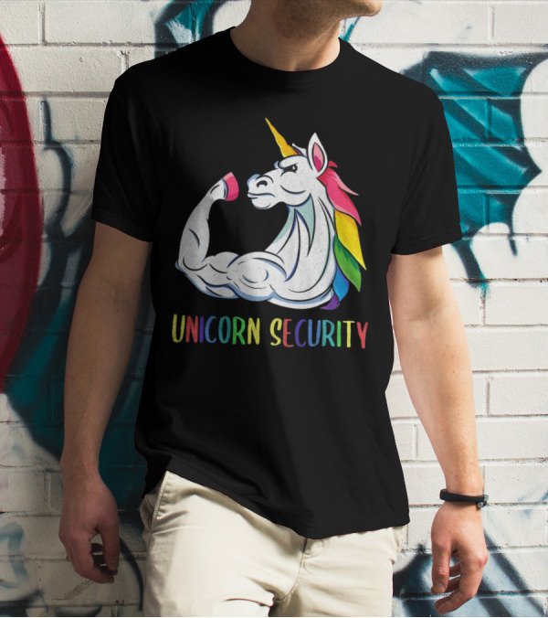 Unicorn Security Daddycorn Mens Cute Halloween Costume T-Shirt