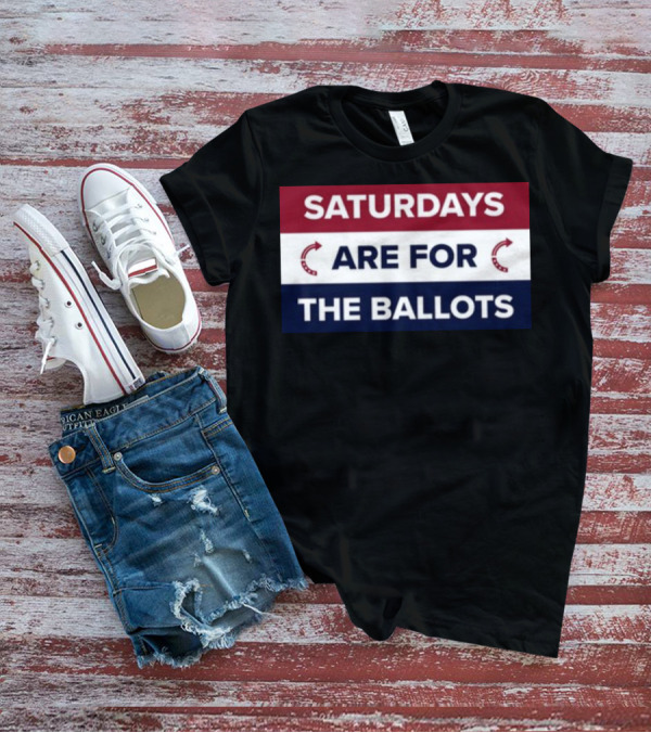 Saturdays Are For The Ballots Red White Blue Arrows T-Shirt