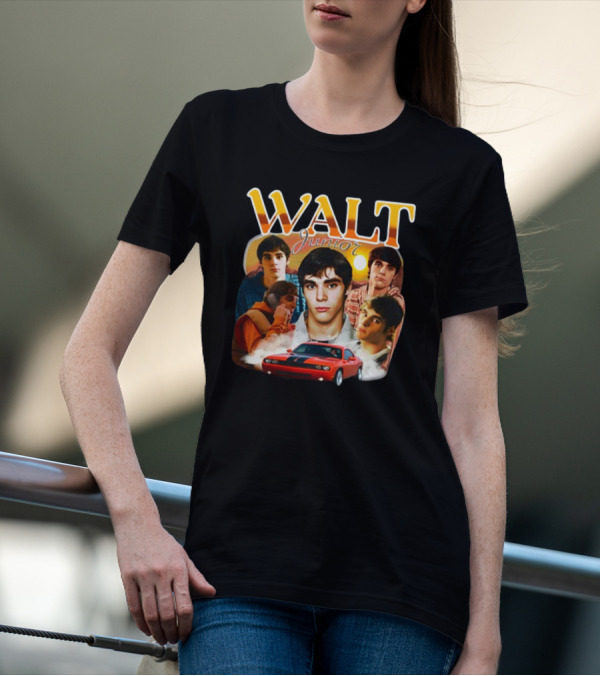Funnyahhtees Store Walt Junior Collage With Red Car T-Shirt