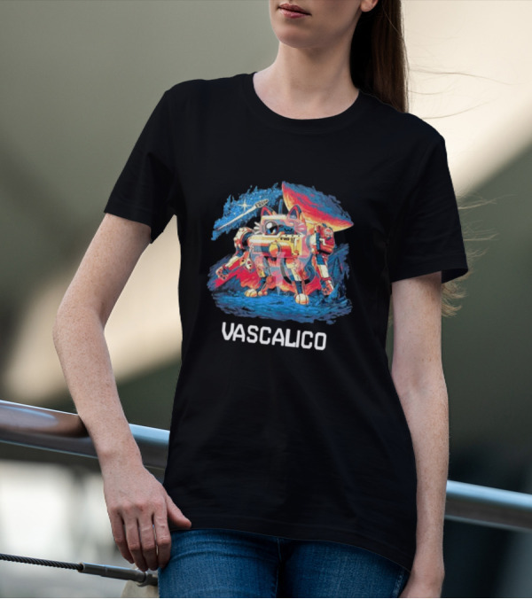 Quakecon + Dallas Pets Alive Vascalico Cat Mech In Cosmic Landscape T-Shirt