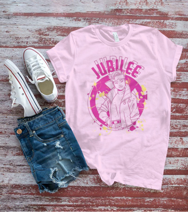 Jubilee X-Men Neon Pink T-Shirt