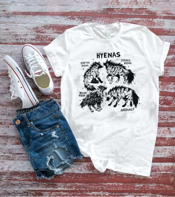 Hyenas Spotted Hyena Striped Hyena Brown Hyena Aardwolf T-Shirt