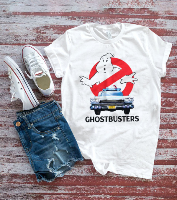 Ghostbusters No Ghost Logo Ecto-1 Car T-Shirt