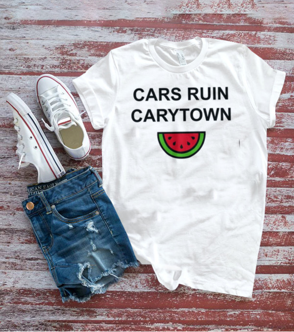 Cars Ruin Carytown Watermelon Slice Image T-Shirt