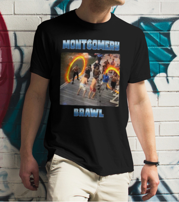 Montgomery Brawl Avenger Memeabletees Dock Fight Rings T-Shirt