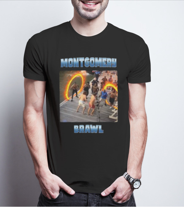 Montgomery Brawl Avenger Memeabletees Dock Fight Rings T-Shirt