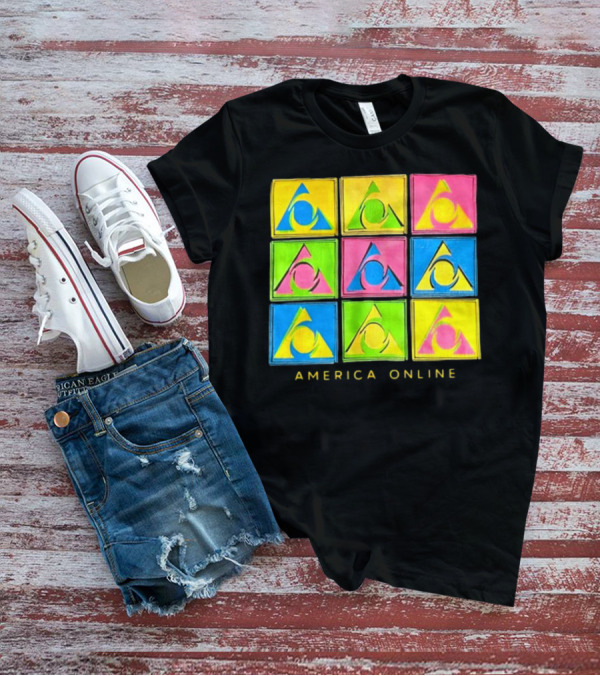 Pauly Holding AOL America Online Retro Logo Pop T-Shirt