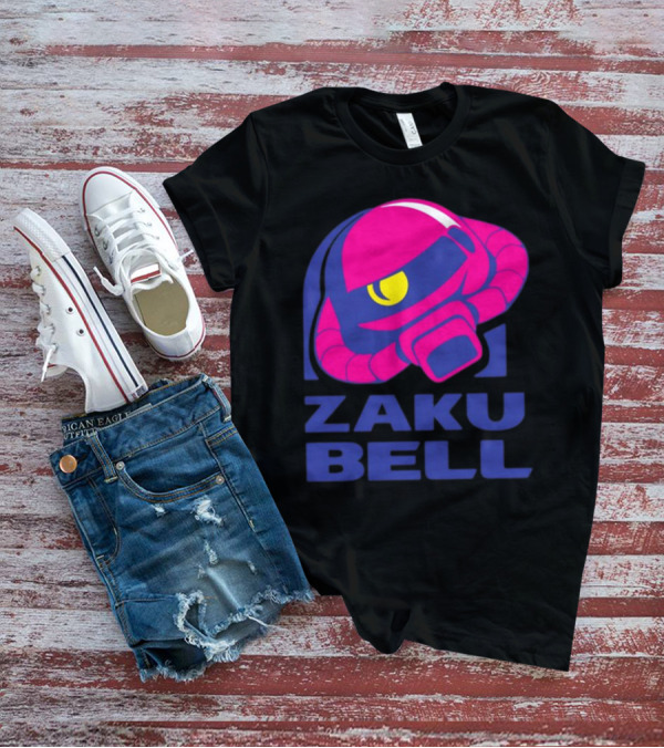 Zaku Bell Mecha Fusion Pink And Blue Helmet T-Shirt