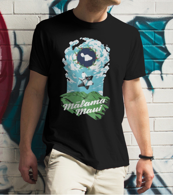 Bungie Foundation Malama Maui Island Cloud Ghost T-Shirt
